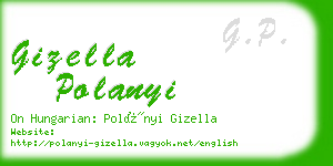 gizella polanyi business card